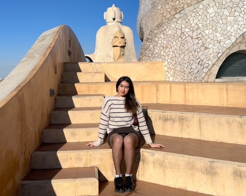 Sofia at La Pedrera, Barcelona