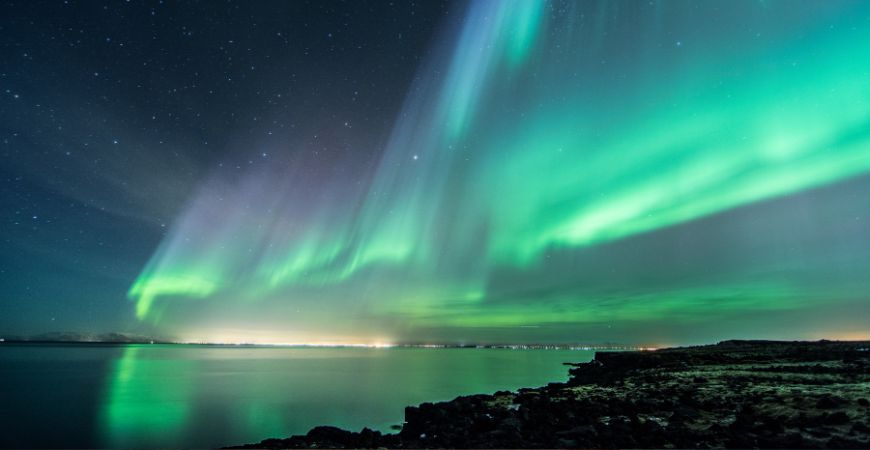 Northern lights over Iceland
