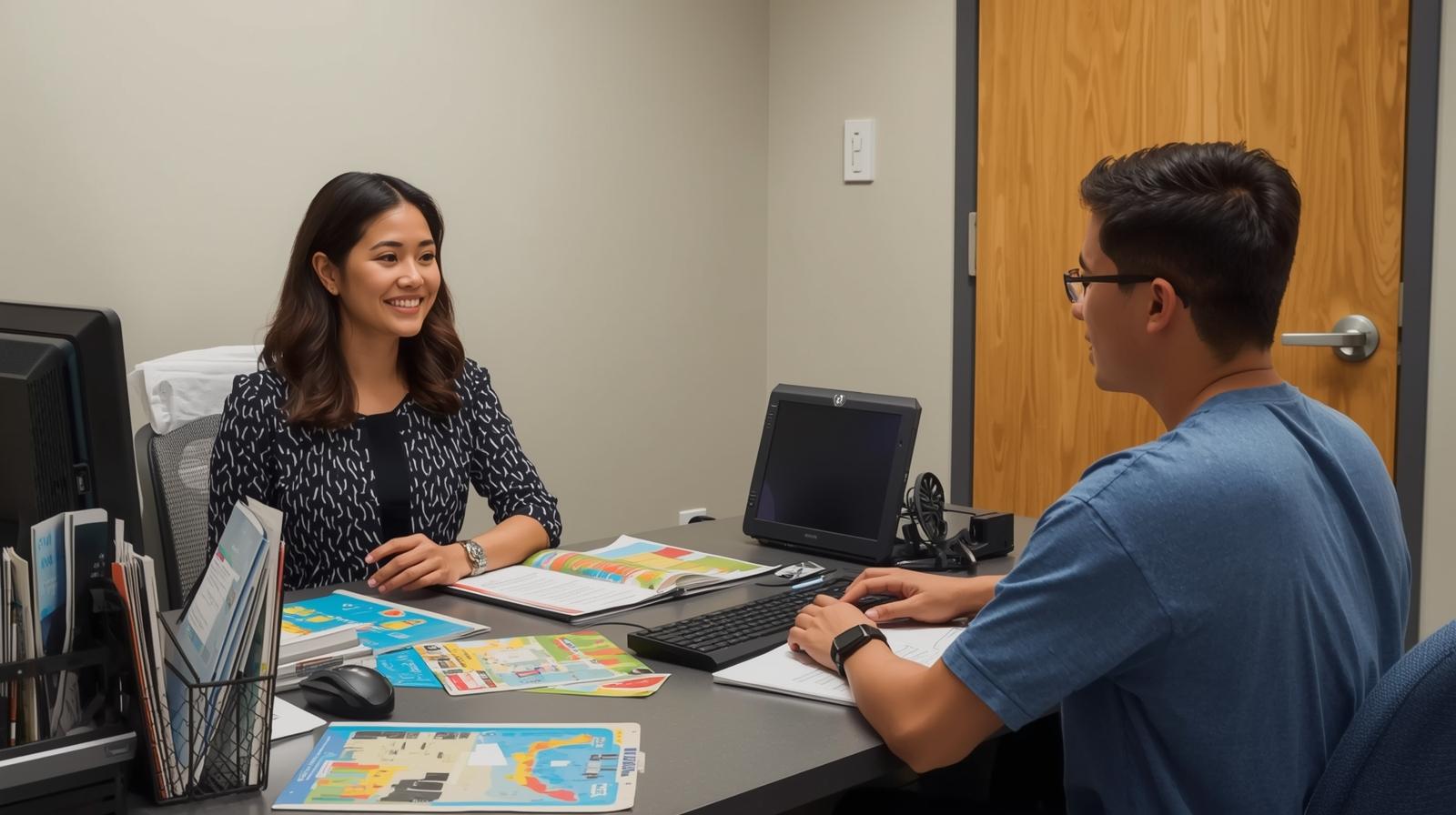 Student and advisor meeting