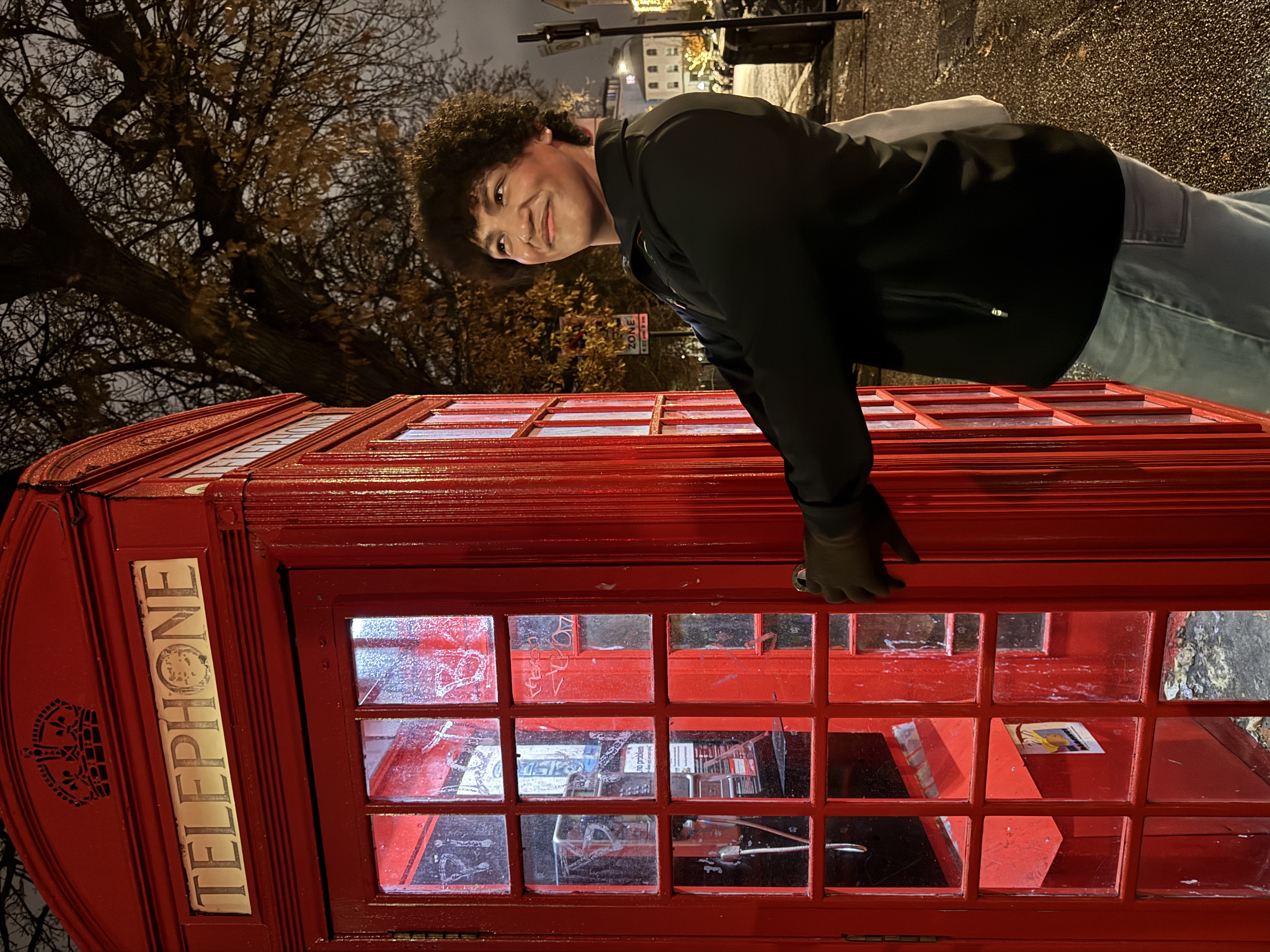 Ivan at Red Phone Booth in London