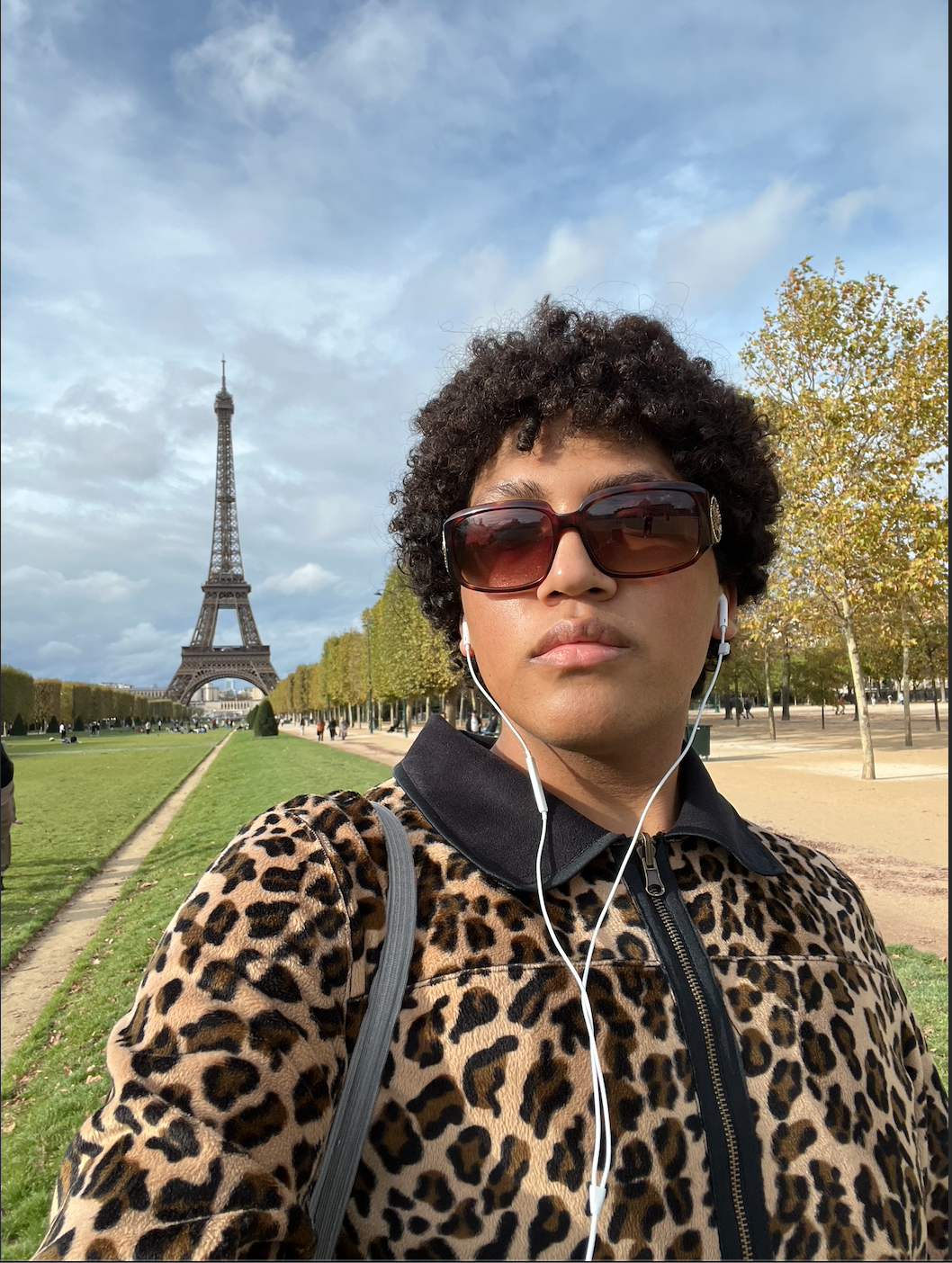 Ivan at the Eiffel Tower in Paris