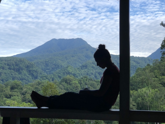 Jacqueline on the island of Kolombangara
