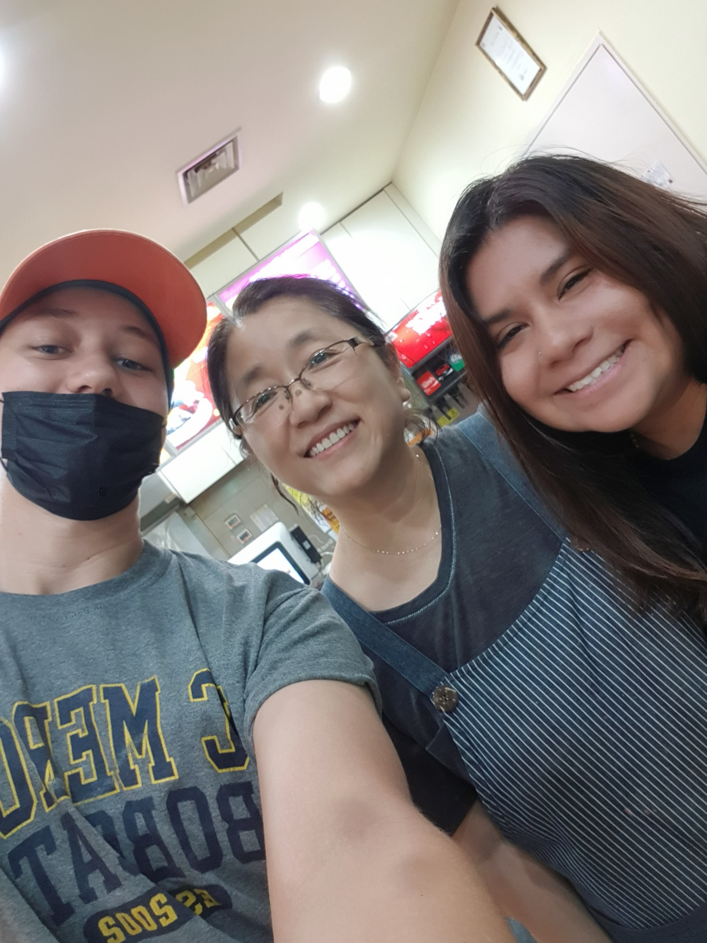 Last visit to one of our favorite places to eat in the underground SK Global at Yonsei University. Got to take a picture with main woman who ran the place and always took our orders
