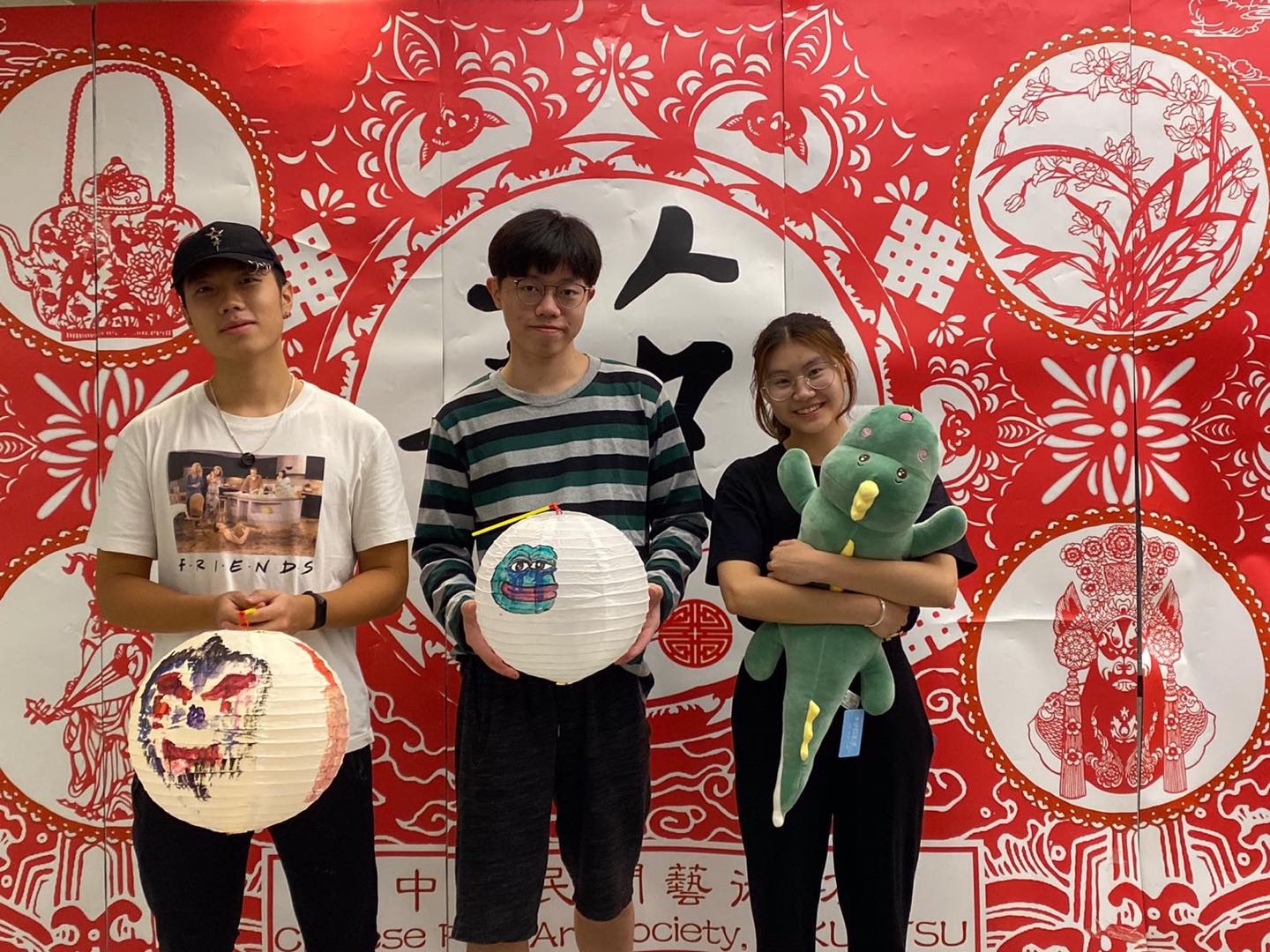 Mid-autumn Festival  The photo took at the event of celebrating the Mid-autumn Festival. They provided a lot of different games and performances in the event, included handmade lantern, raffle game, and guessing game, etc. We got the doll i