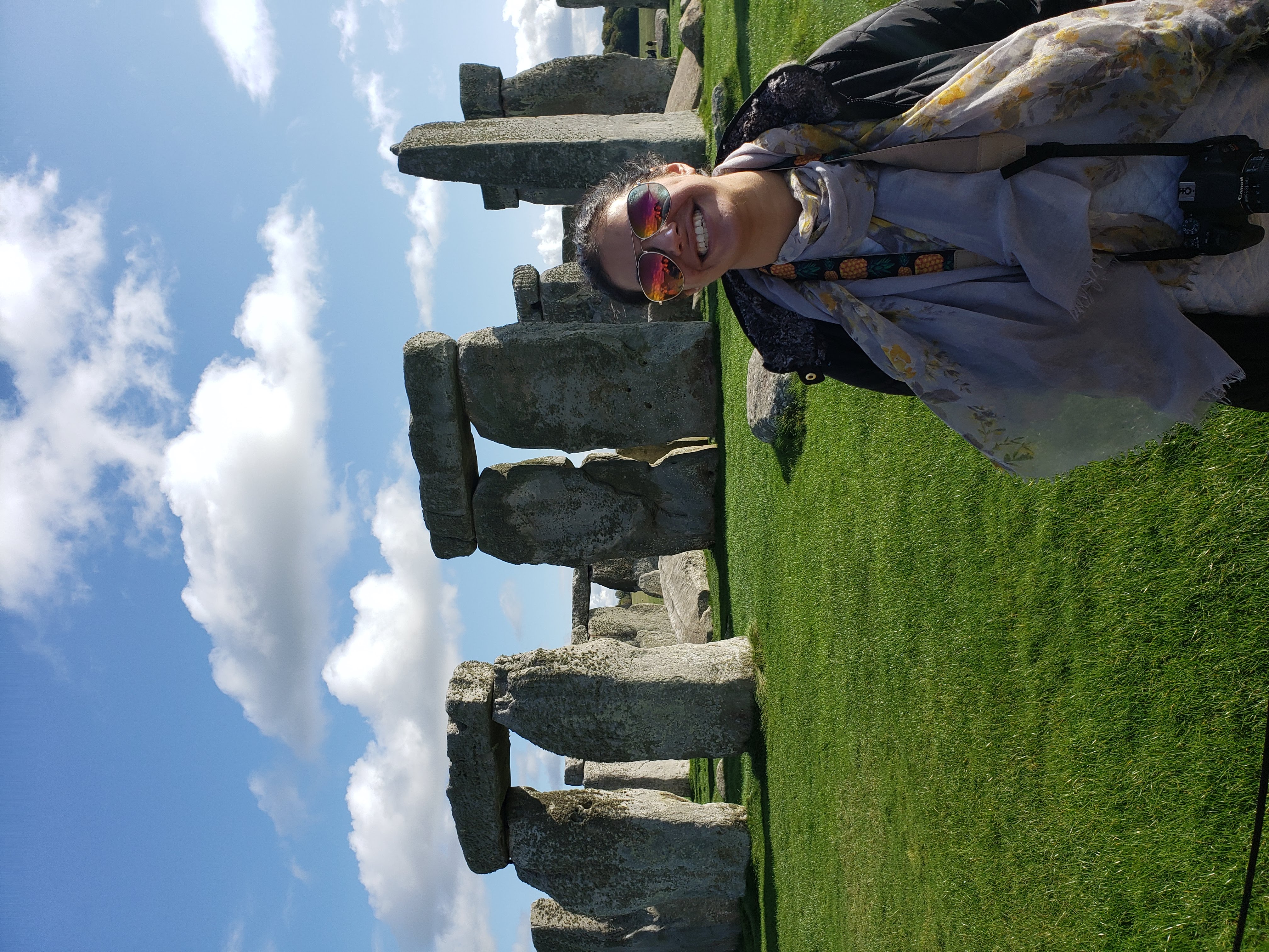Julia at Stonehenge on a combo trip towards Bath, England taken by other UCEAP students.