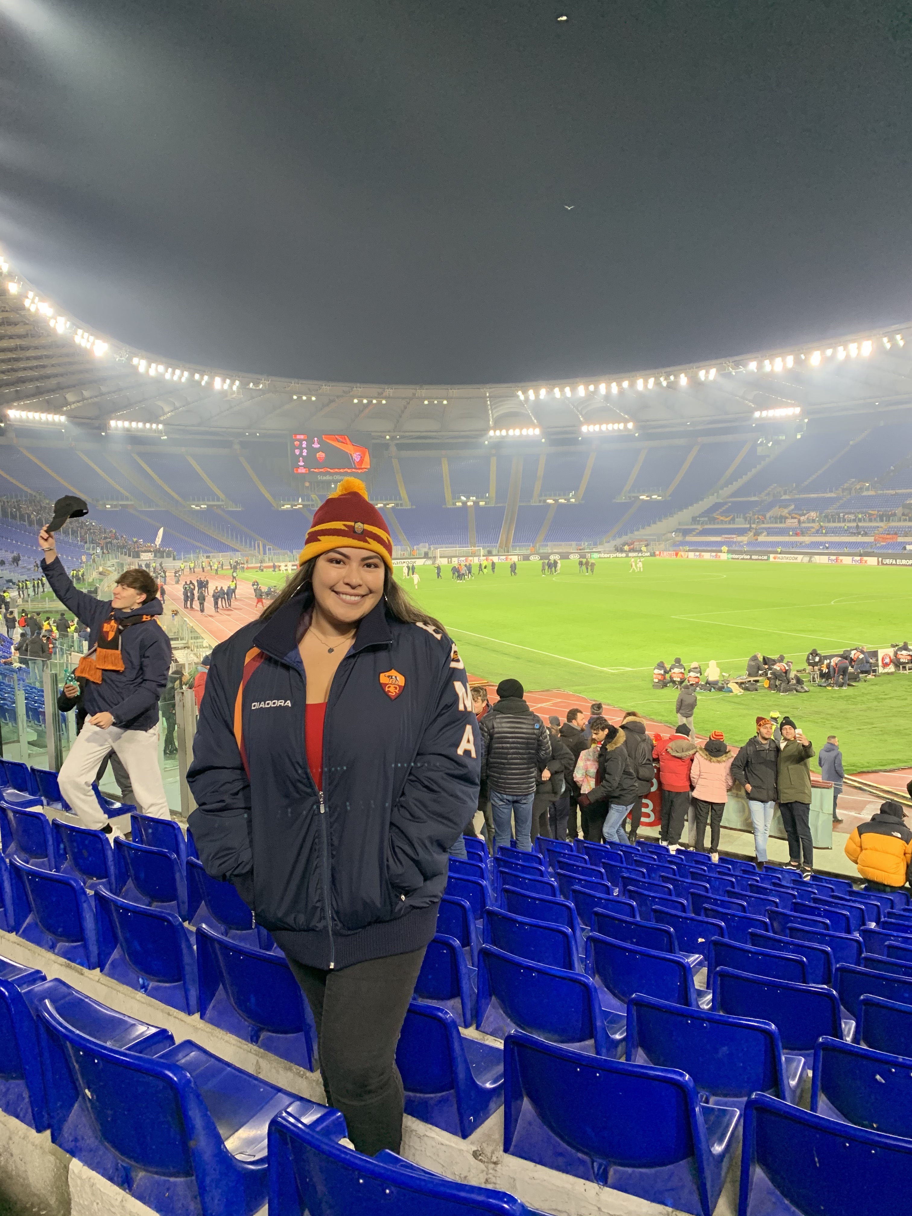 Roma- Stadio Olimpico Went to see Roma soccer game and it was an amazing experience with so many chants and cheers!