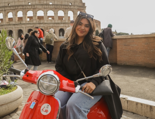 Valerie on a Vespa Tour in Italy