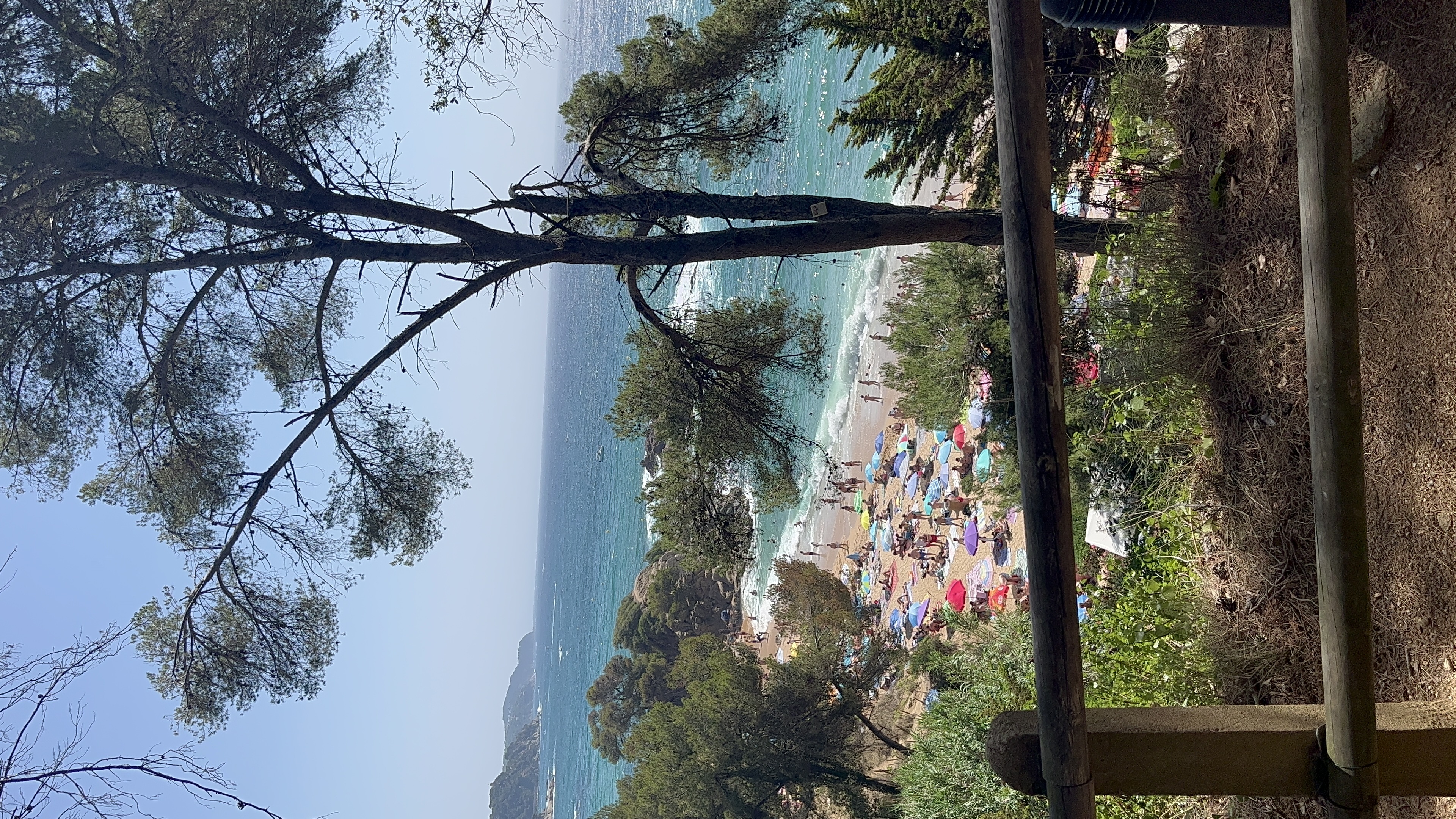 Walking down to go to the beach in Costa Brava