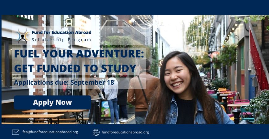Fund for Education Abroad flyer