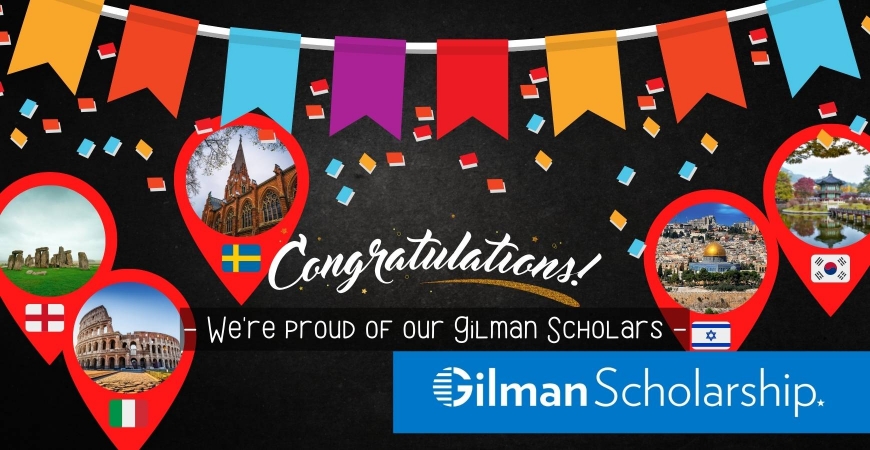 Congratulations to our first 2022-23 Gilman Scholars!