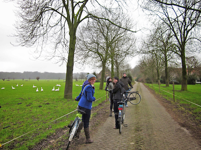 Bike ride in Utrecht, Netherlands