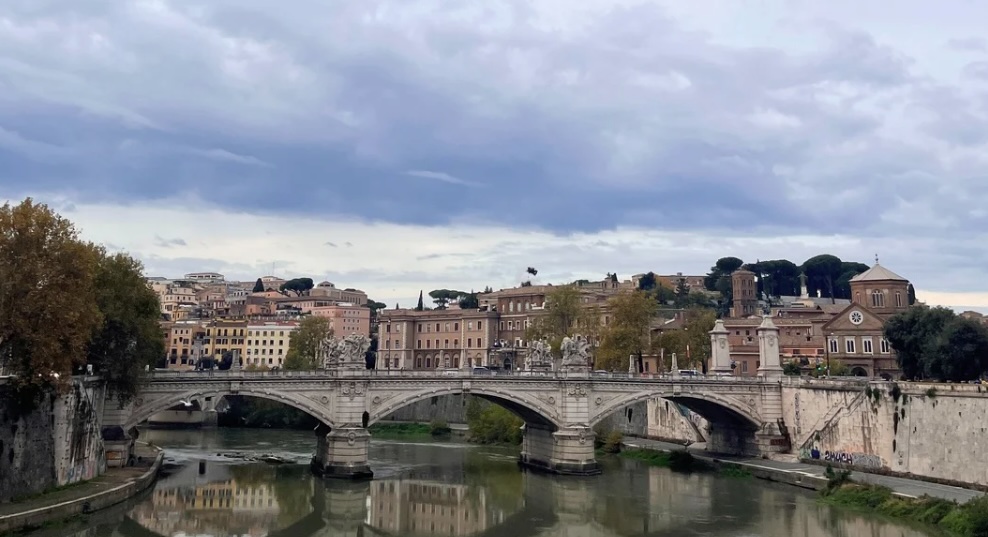 My walk to school in Rome