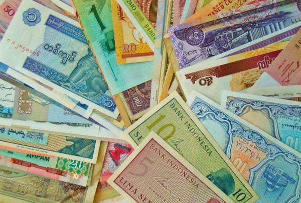 Assorted currencies