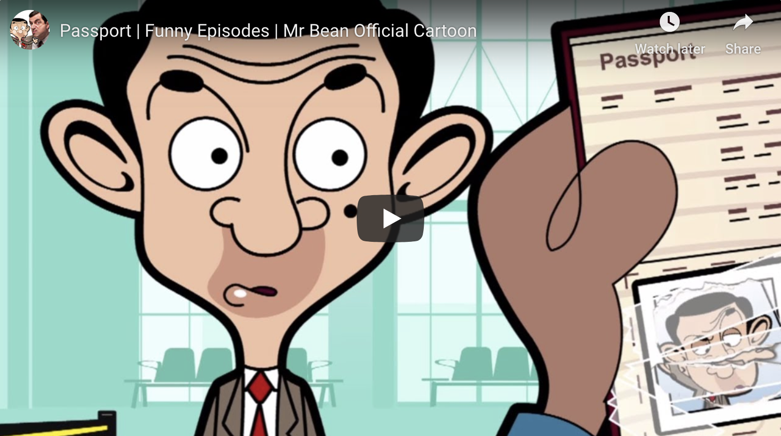 Mr. Bean's Passport Photo Woes