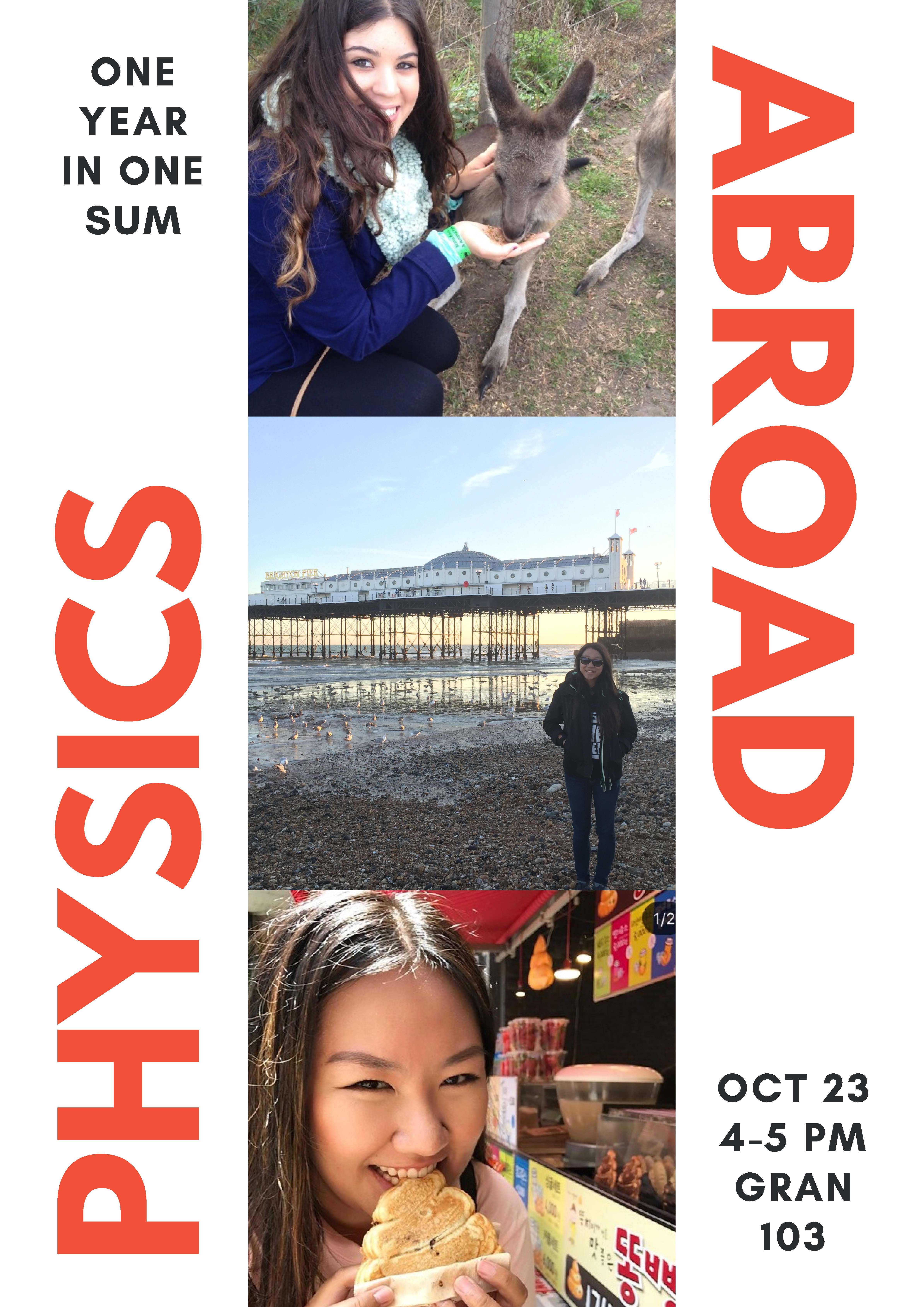 Physics Abroad Event Flyer