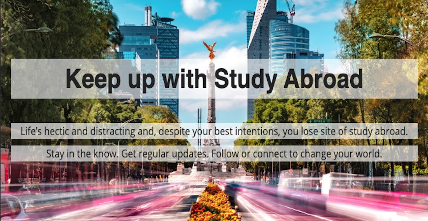 Keep up with Study Abroad