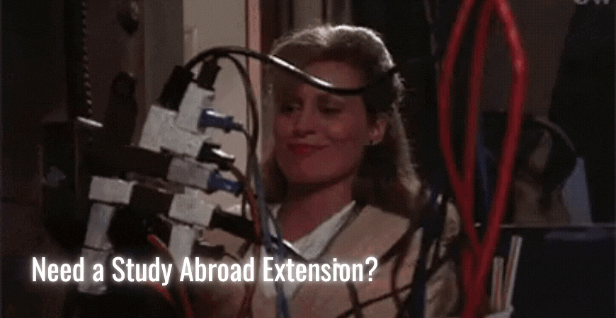Plugging in an extension cord from National Lampoon's Christmas Vacation