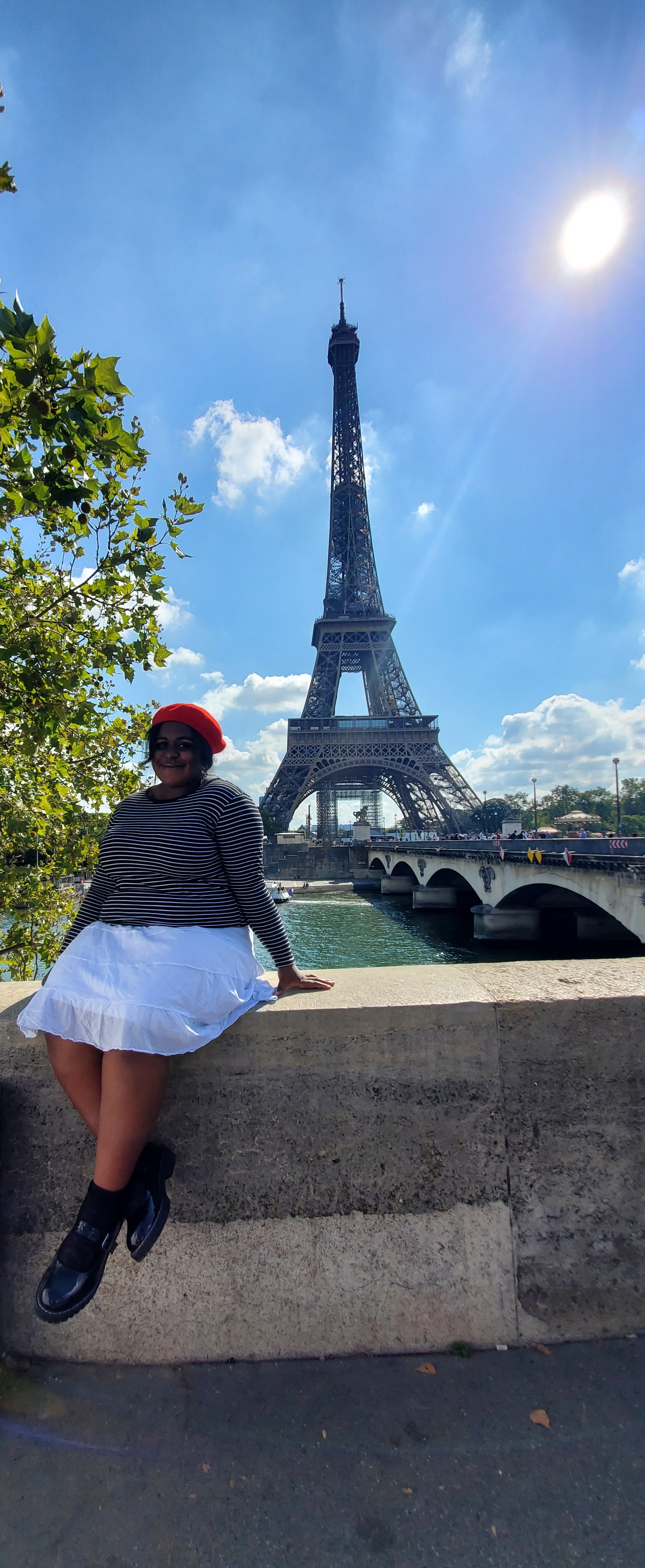 This photo was taken in Paris, France! It was my first trip outside of Italy!