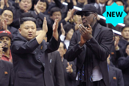 Kim Jong-un and pioneer basketball diplomat Dennis Rodman